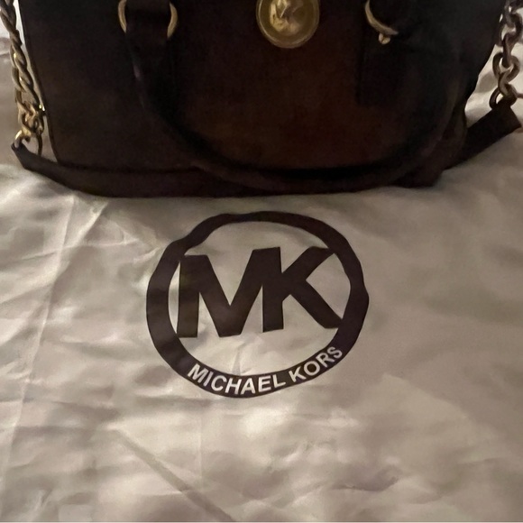Michael Kors Hamilton Distressed Leather Satchel Handbag, NWT - Picture 2 of 6